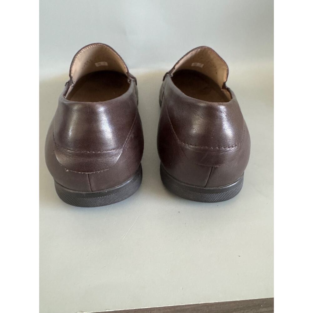Ecco Leather Dress Loafers Mens Size 43/ Size 9.5 -10 Brown Leatther Slip On - Picture 5 of 6
